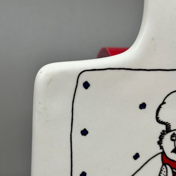 Barney Saltzberg Chefs Trivet "Press Your Duck" Vintage 1983 Signed Ceramic - Picture 7 of 7